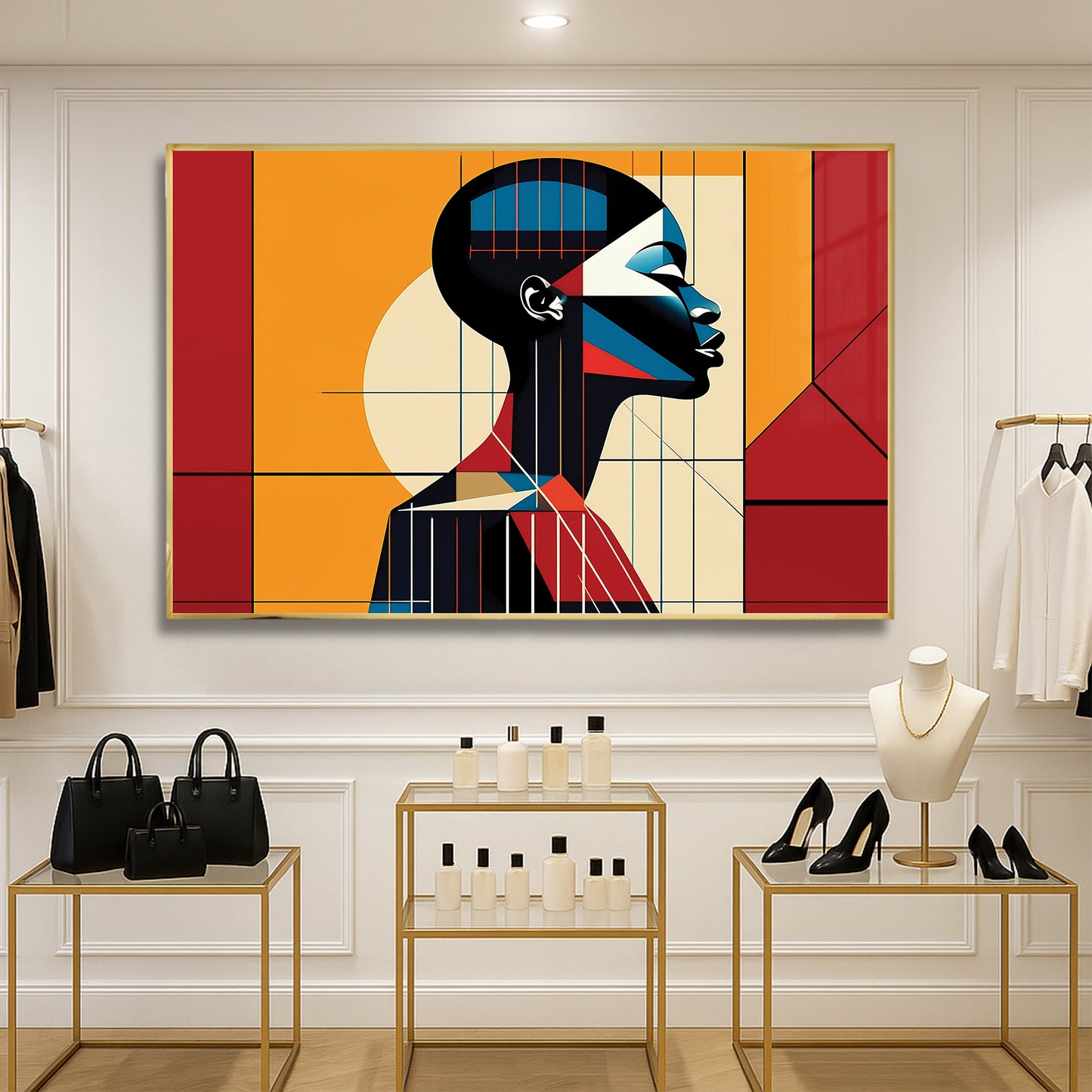 Grace in Profile – Luxury Framed Glass Art