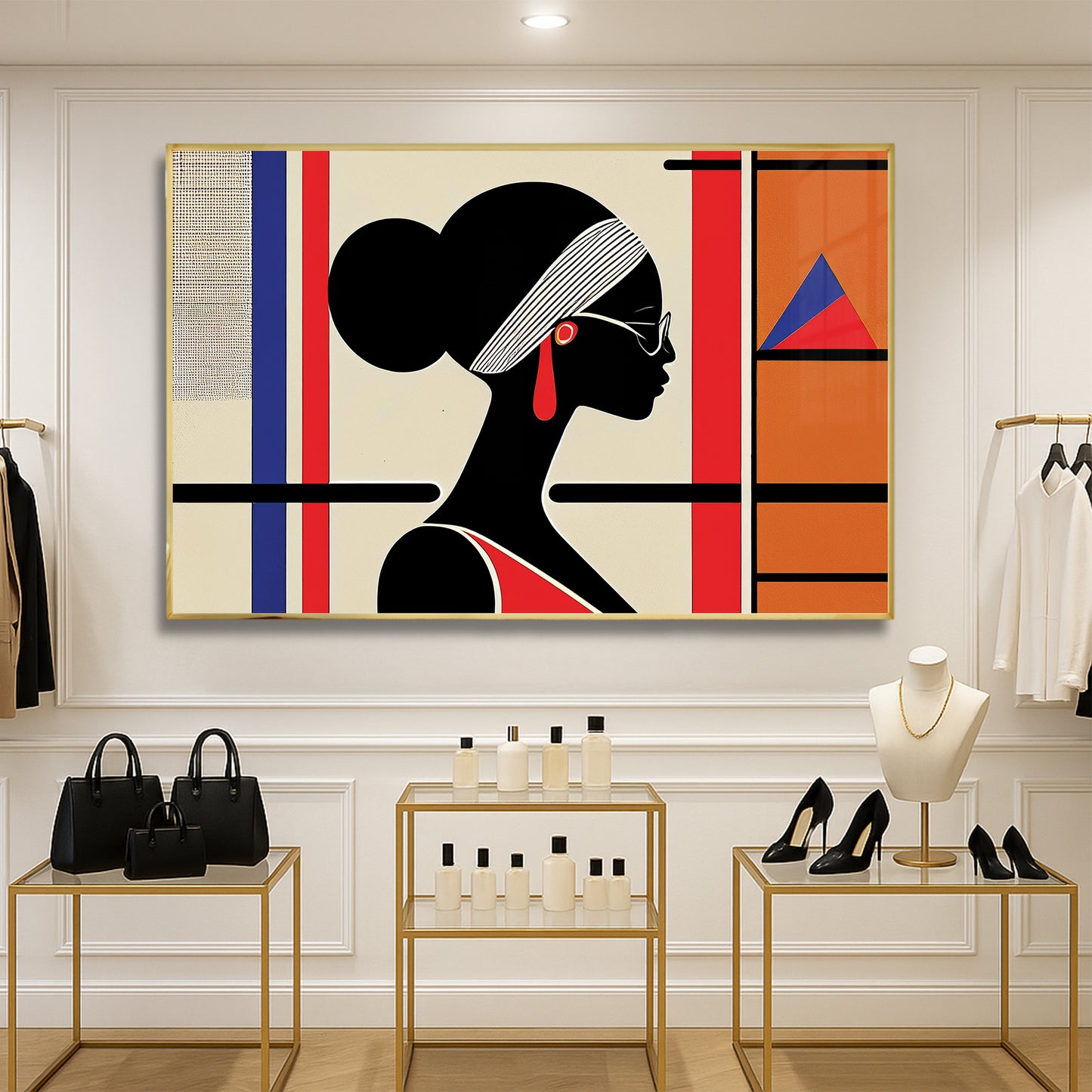 Profile in Strength – Luxury Framed Glass Art