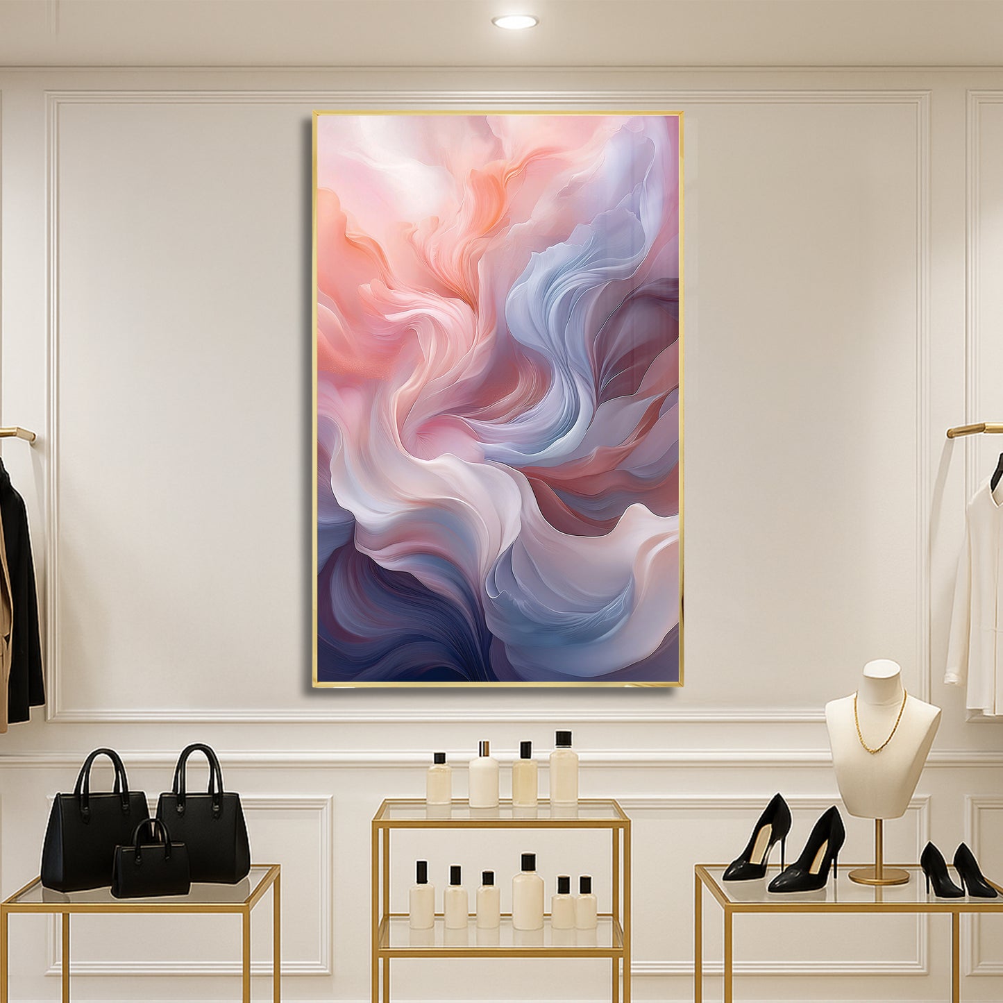 Soft Watercolor Abstract Wall Art – Dreamy Pastel Modern Décor