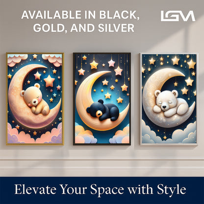 Royal Celebration – 3D-Style Elephant and Friends Wall Art
