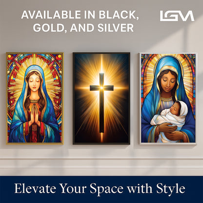 Holy Bible Illuminated Wall Art – Radiant Spiritual Décor