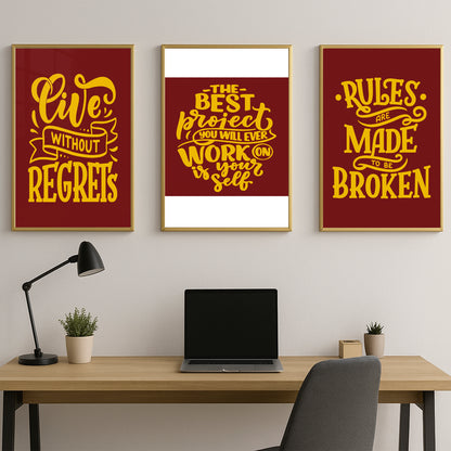 Elevate & Empower – The Best Project Is YOU - Luxury Glass Wall Art