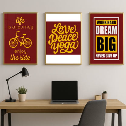 Fuel Your Hustle – Work Hard. Dream Big. Never Give Up - Luxury Framed Wall Art
