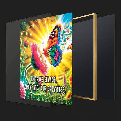 Butterfly of Change – Embrace Change Motivational Wall Art
