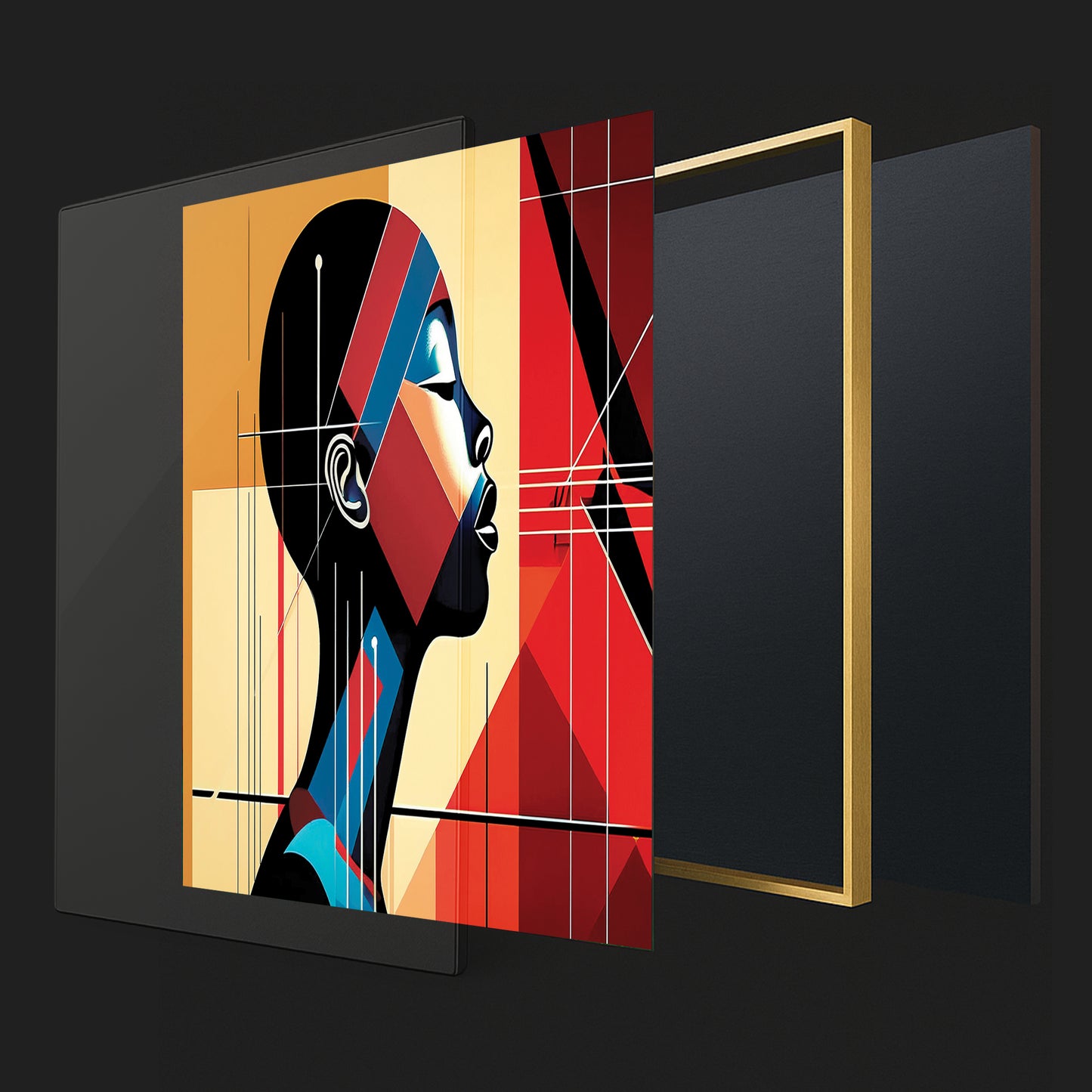 Code of Vision  – Luxury Framed Glass Art