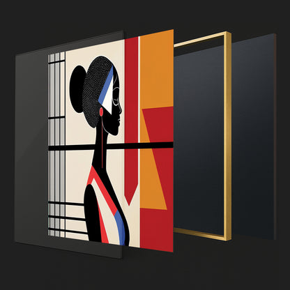 Geometry & Grace – Luxury Framed Glass Art