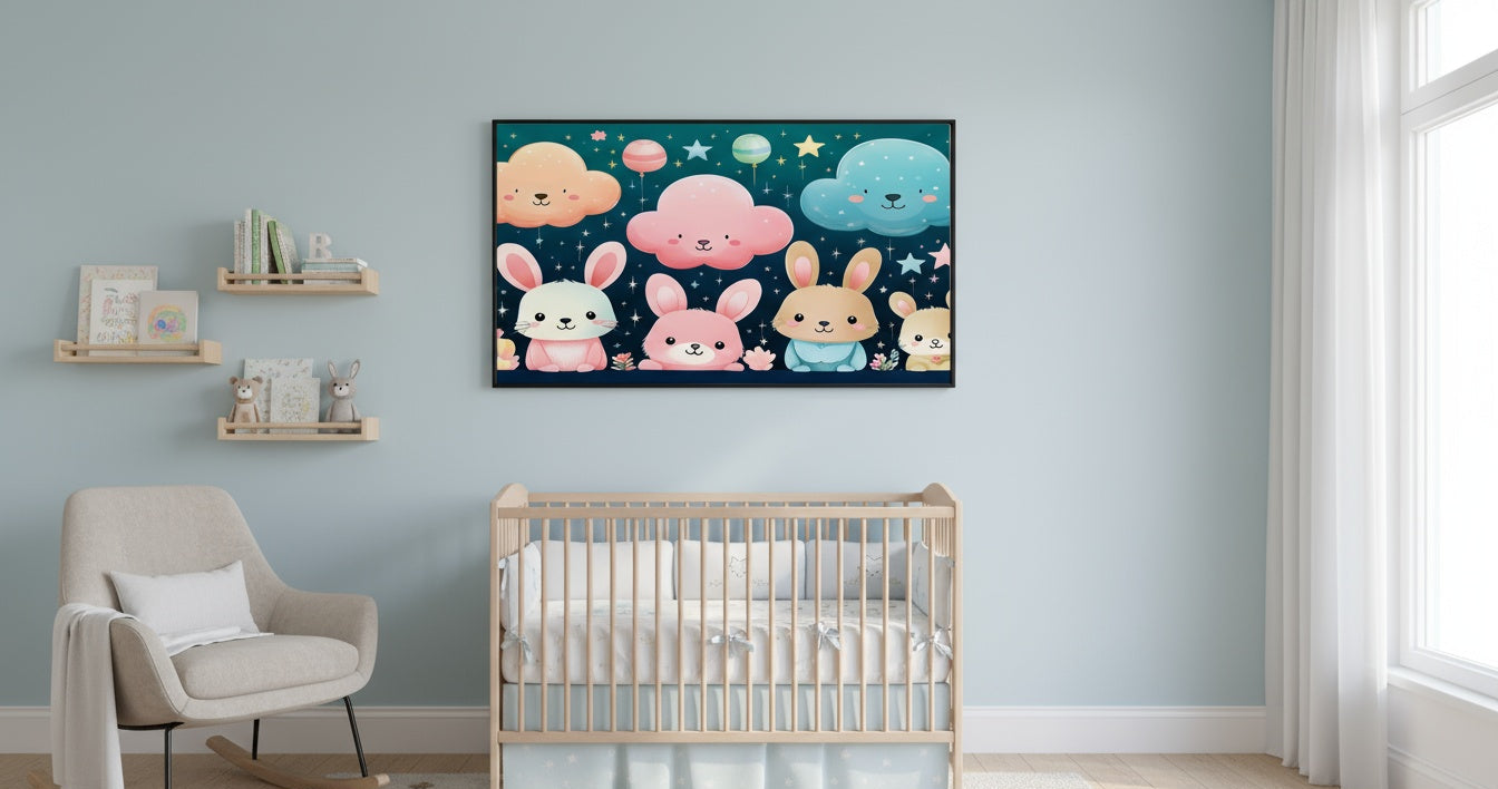 LGM wall art in Nursery 