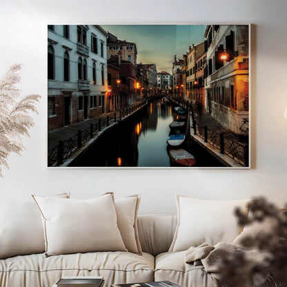Venice Canal at Dusk – Tranquil Evening Glow
