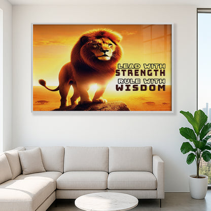 Lead With Strength – Lion Wall Art