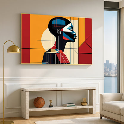 Grace in Profile – Luxury Framed Glass Art