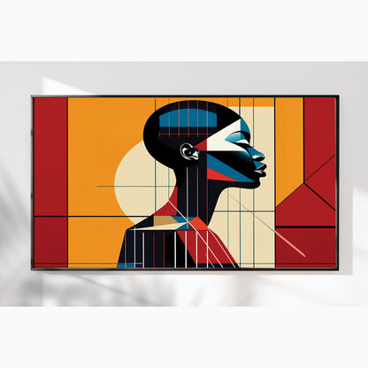 Grace in Profile – Luxury Framed Glass Art