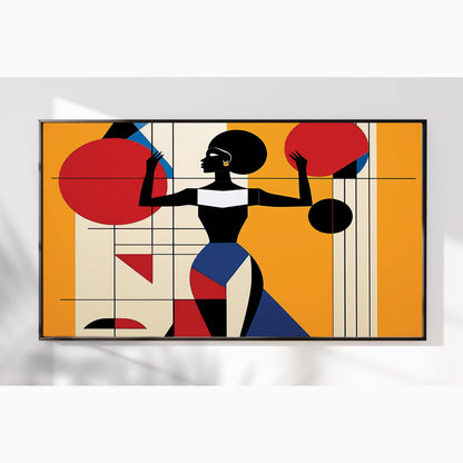 Bold Balance – Luxury Framed Glass Art