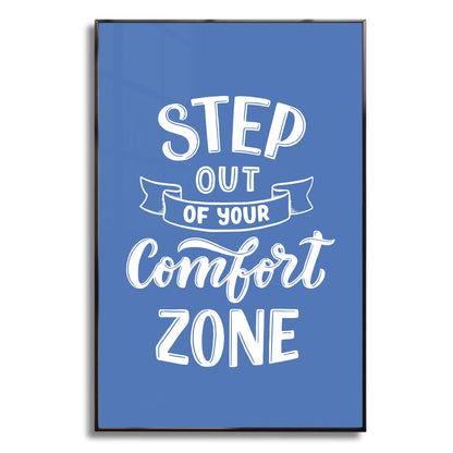 Embrace Growth – Step Out of Your Comfort Zone - Luxury Glass Wall Art