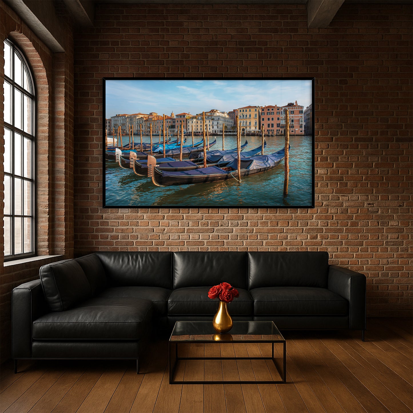 Gondolas on the Grand Canal – Venice Wall Art, Romantic European Travel Decor