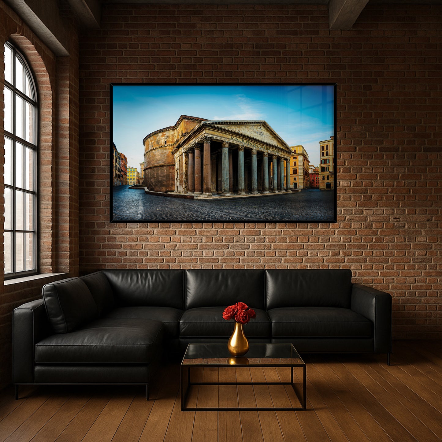 Pantheon of Rome – Ancient Temple with Corinthian Columns, Luxury UV Gloss Wall Art