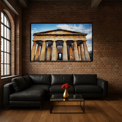 Temple of Hephaestus – Ancient Greek Ruins Wall Art, Historic Decor