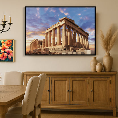 Parthenon at Sunset – Athens Greece Ancient Architecture Print