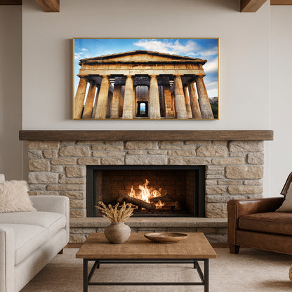 Temple of Hephaestus – Ancient Greek Ruins Wall Art, Historic Decor