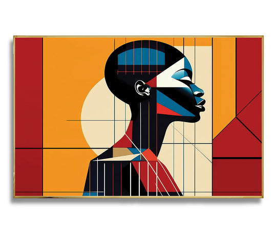 Grace in Profile – Luxury Framed Glass Art