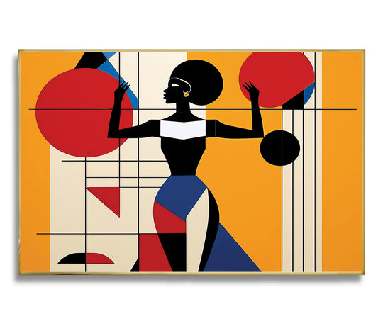 Bold Balance – Luxury Framed Glass Art