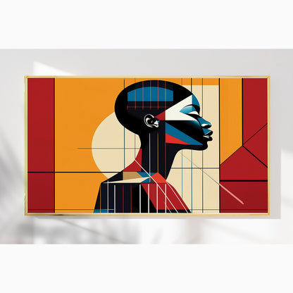 Grace in Profile – Luxury Framed Glass Art