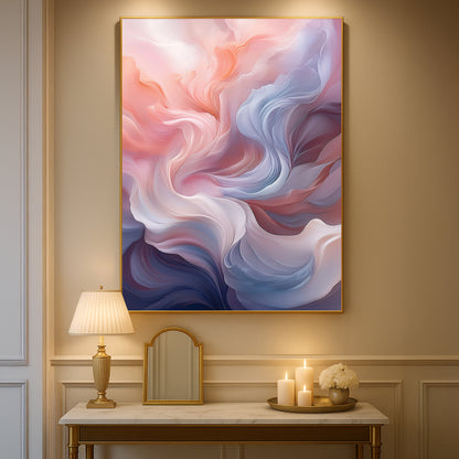 Soft Watercolor Abstract Wall Art – Dreamy Pastel Modern Décor