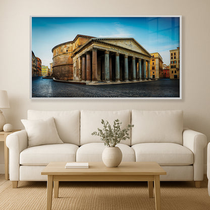 Pantheon of Rome – Ancient Temple with Corinthian Columns, Luxury UV Gloss Wall Art