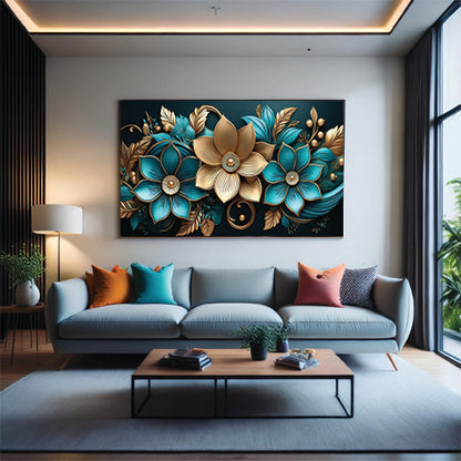 3D Flower Framed Wall Art - Elegant Floral Home Decor | Unique Artwork