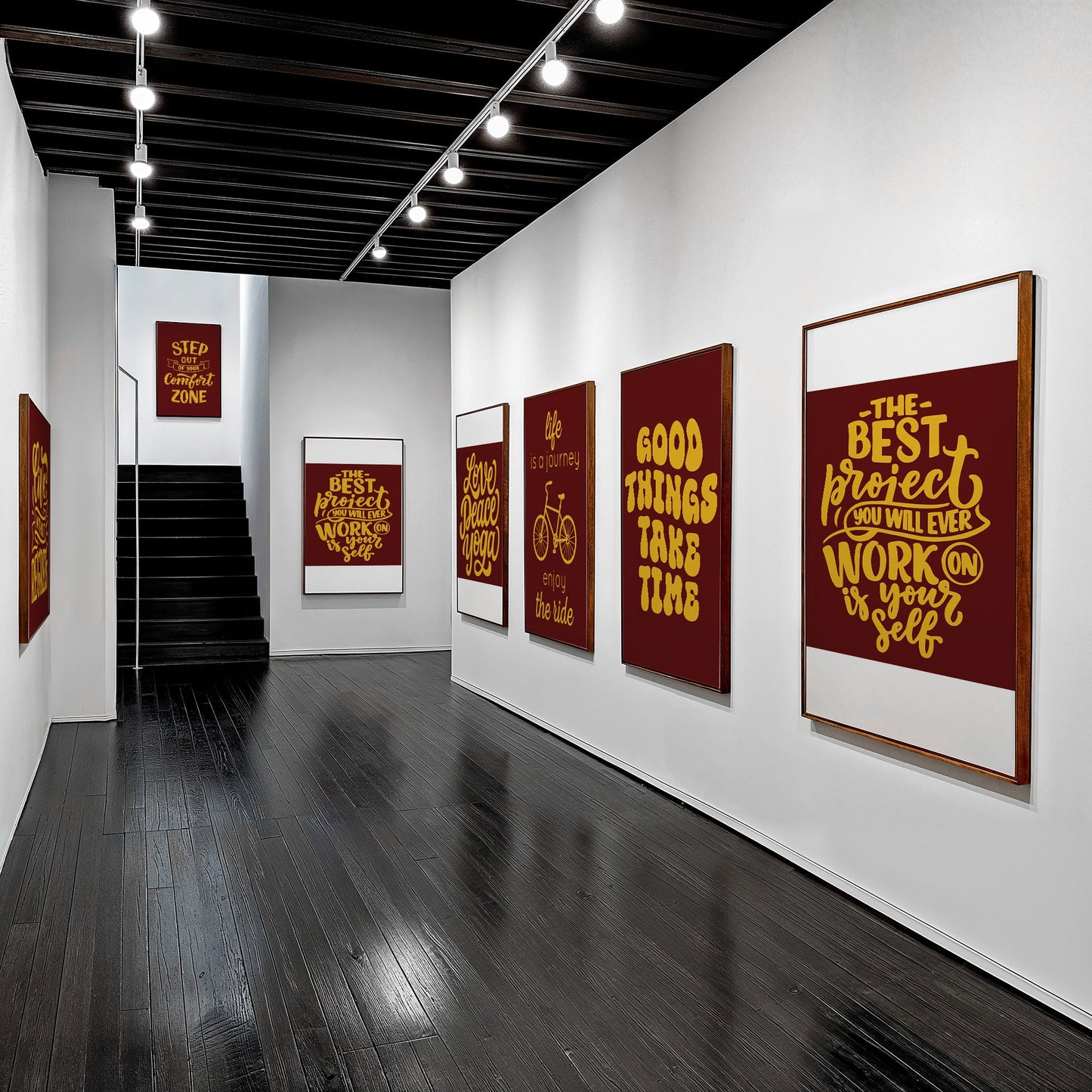 Elevate & Empower – The Best Project Is YOU - Luxury Glass Wall Art