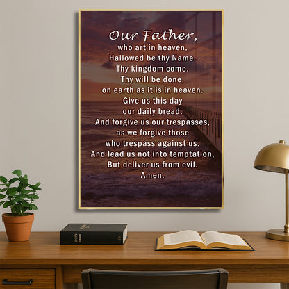 The Lord’s Prayer Wall Art – Our Father Christian Décor