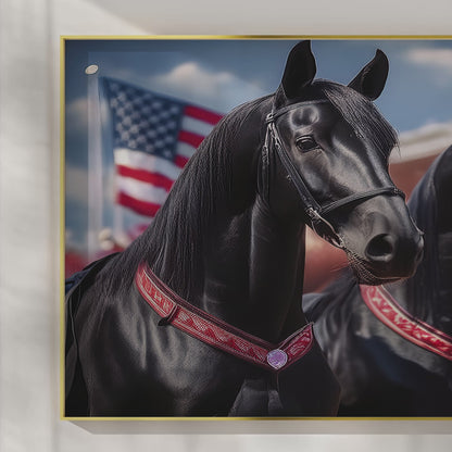 Champions in Red – Draft Horses at Parade Ground