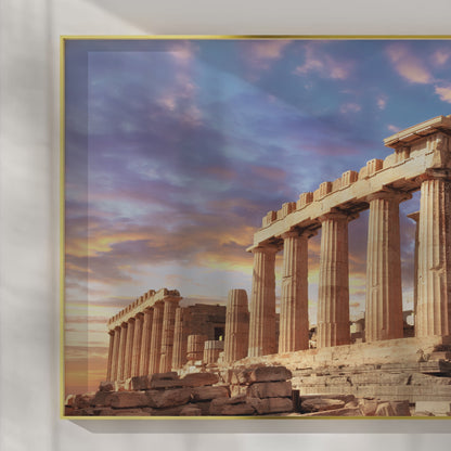 Parthenon at Sunset – Athens Greece Ancient Architecture Print