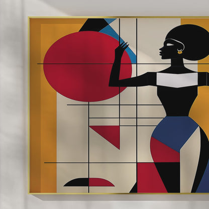 Bold Balance – Luxury Framed Glass Art