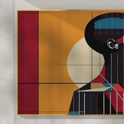 Grace in Profile – Luxury Framed Glass Art