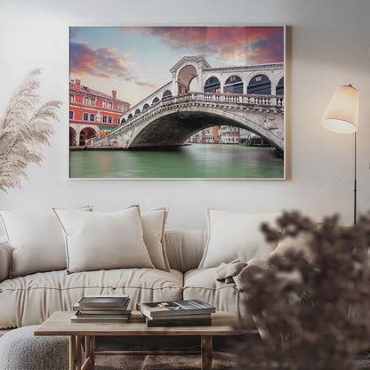 Venetian Reflections – The Rialto Bridge – Italian Architecture Photography Print