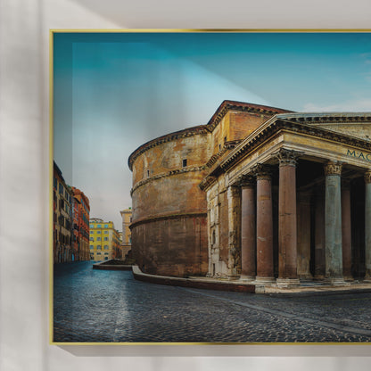 Pantheon of Rome – Ancient Temple with Corinthian Columns, Luxury UV Gloss Wall Art
