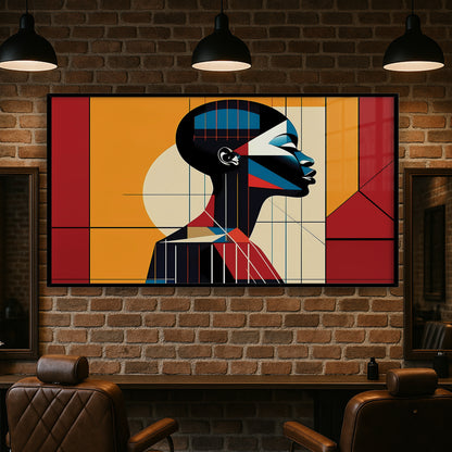 Grace in Profile – Luxury Framed Glass Art