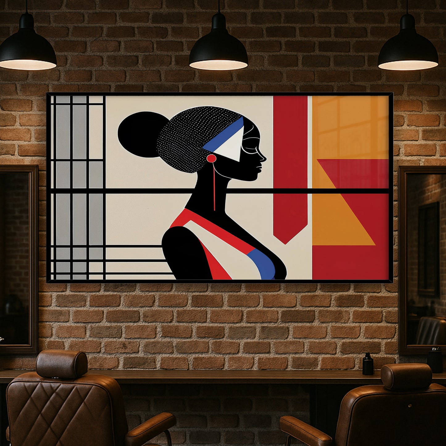 Geometry & Grace – Luxury Framed Glass Art