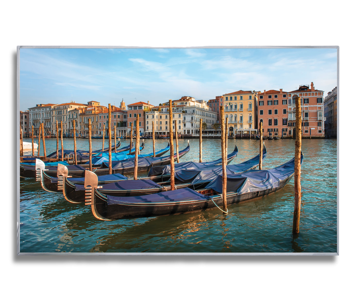 Gondolas on the Grand Canal – Venice Wall Art, Romantic European Travel Decor