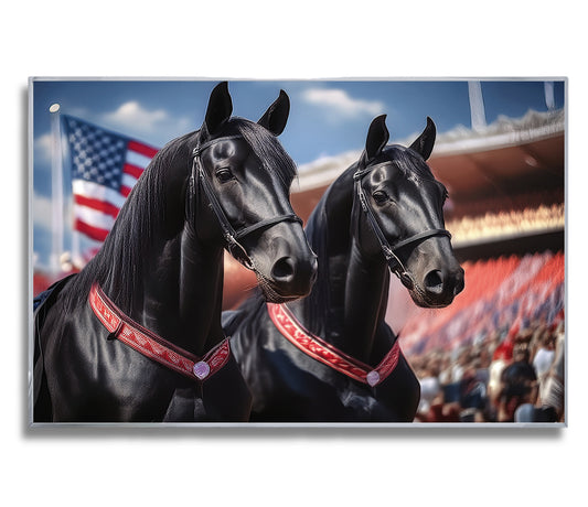 Champions in Red – Draft Horses at Parade Ground