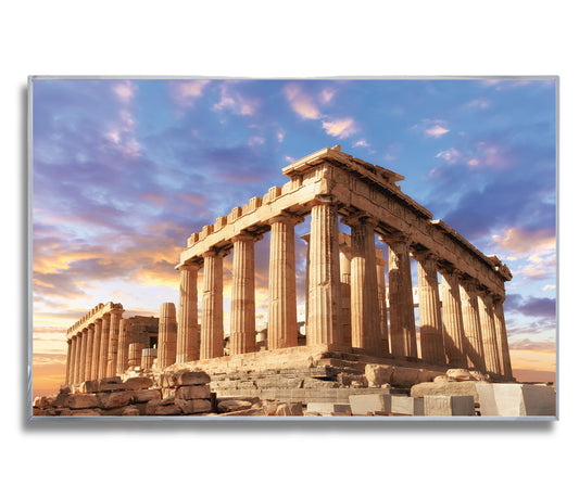 Parthenon at Sunset – Athens Greece Ancient Architecture Print