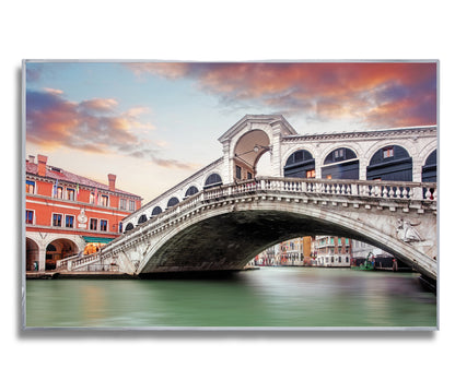 Venetian Reflections – The Rialto Bridge – Italian Architecture Photography Print