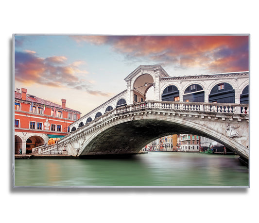 Venetian Reflections – The Rialto Bridge – Italian Architecture Photography Print