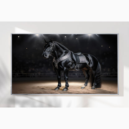 Spotlight Elegance – Percheron in the Arena