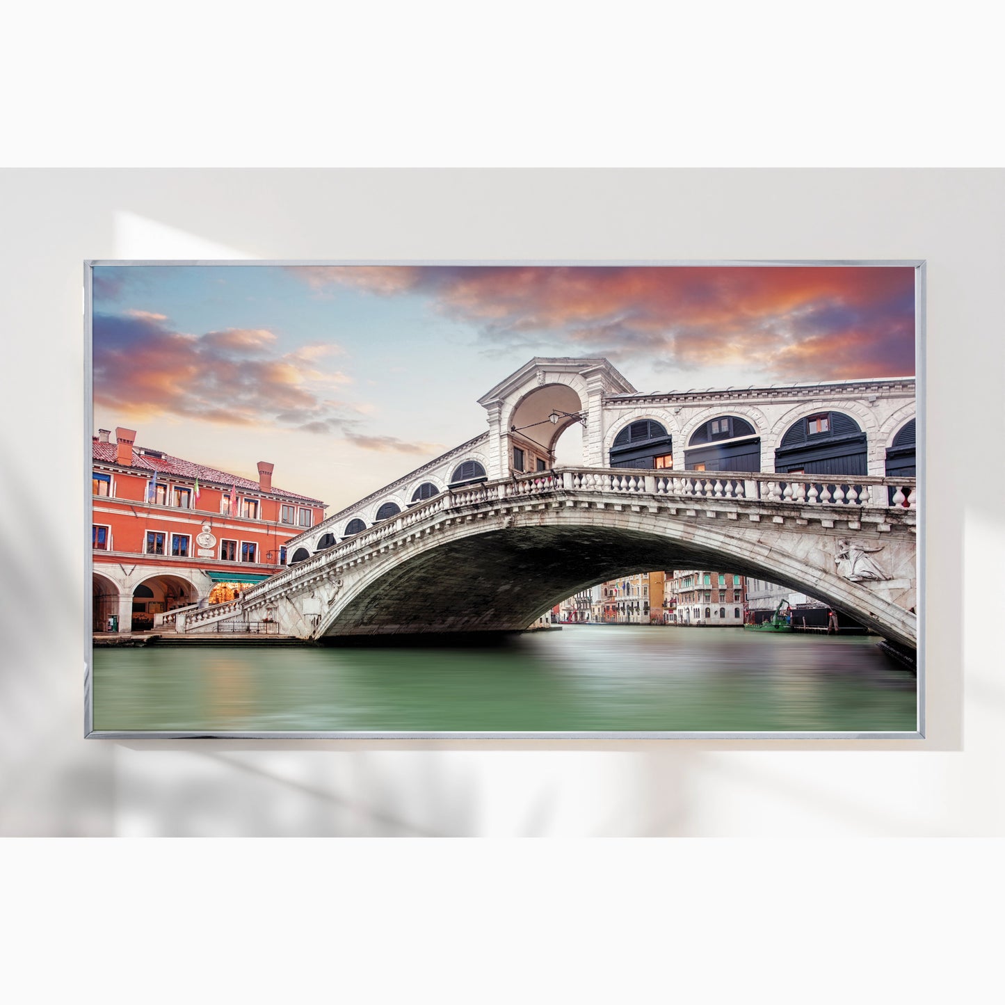 Venetian Reflections – The Rialto Bridge – Italian Architecture Photography Print