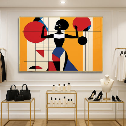 Bold Balance – Luxury Framed Glass Art